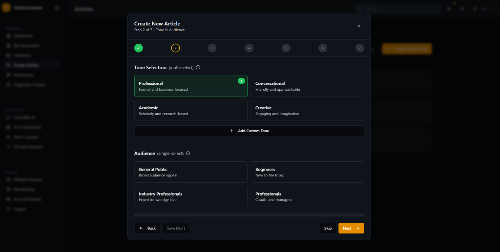 TurboContent workflow