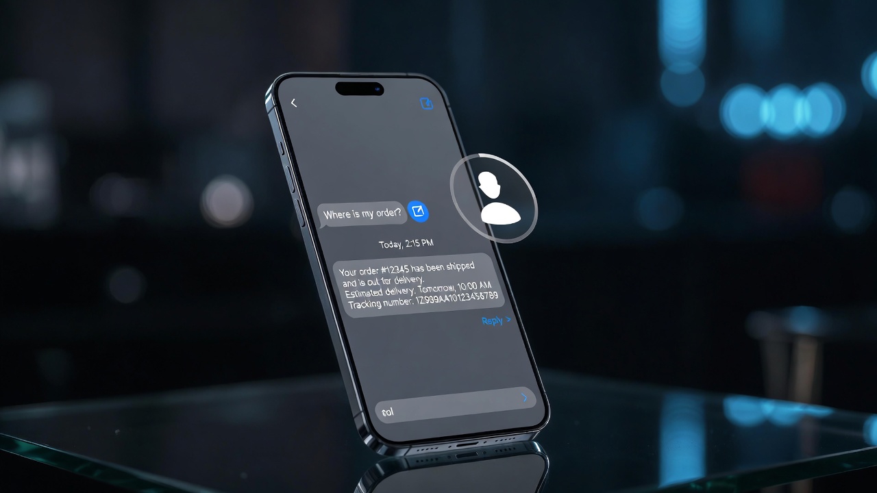 AI customer support chat interface